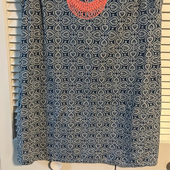 Vineyard Vines summer Tile Indio print linen dress - Picture 5 of 16